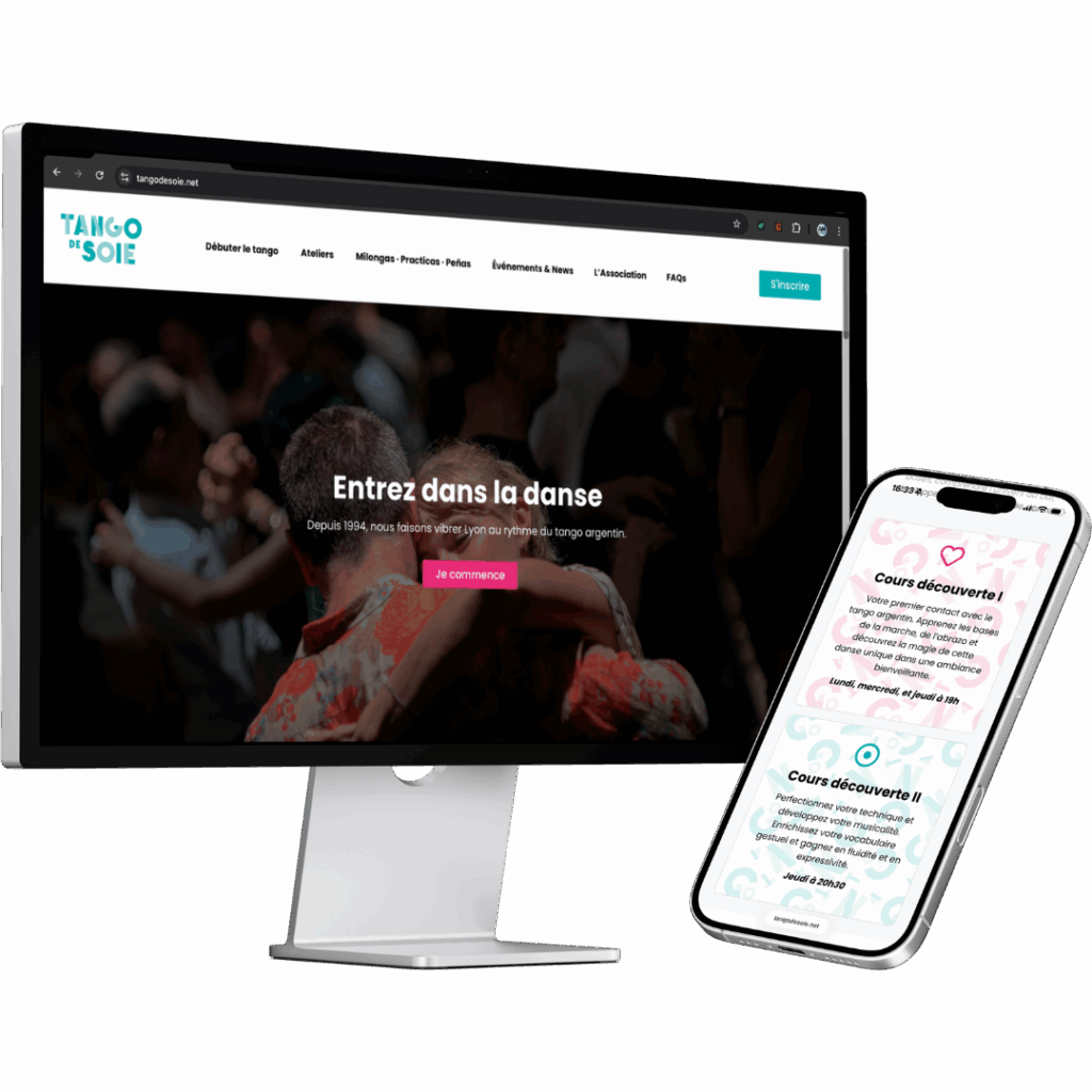 Refonte site web Tango de soie