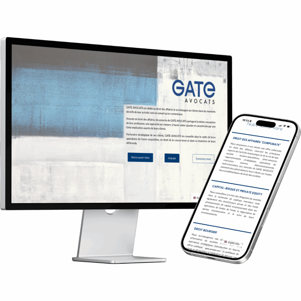 Site vitrine cabinet d'avocat