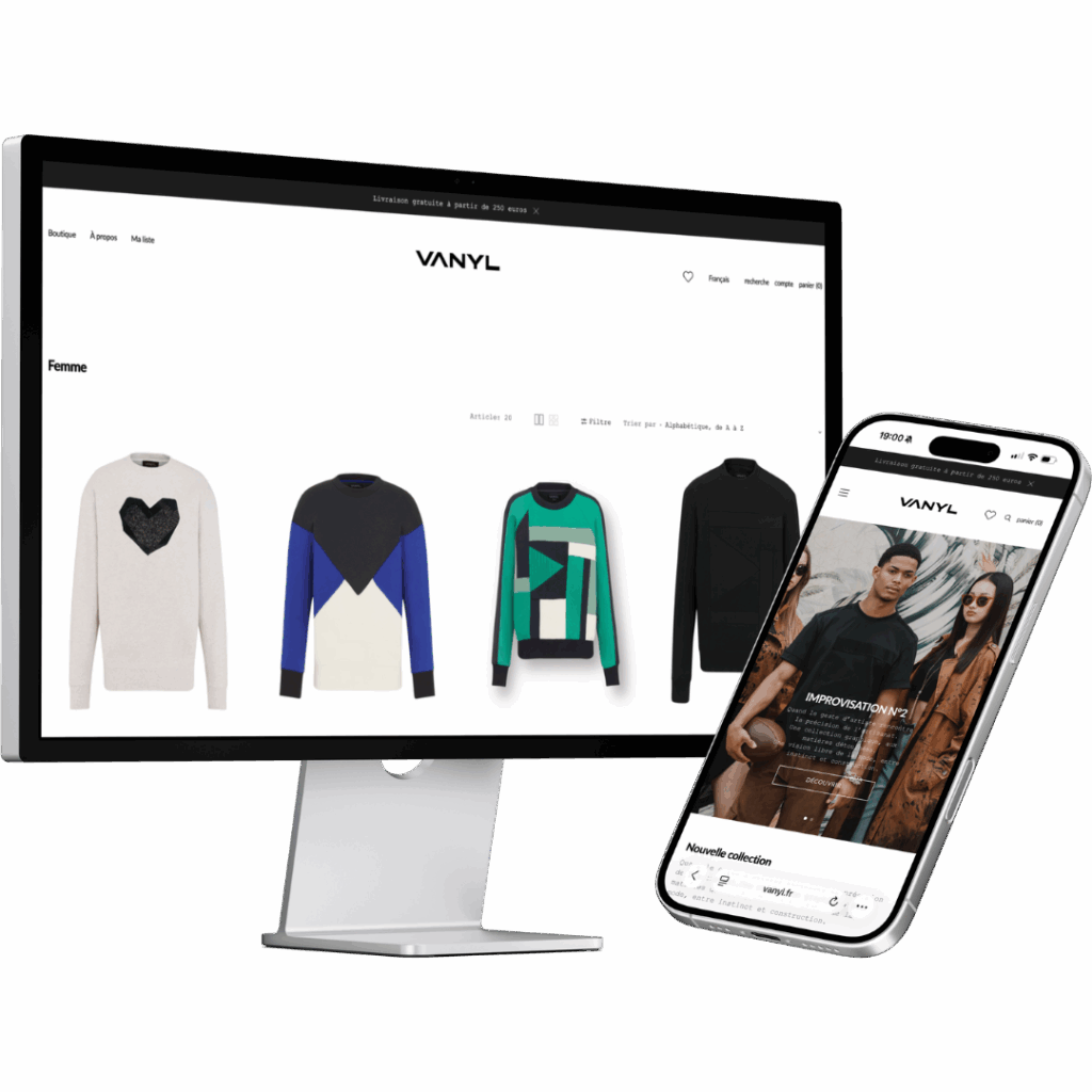 Site e-commerce marque de mode