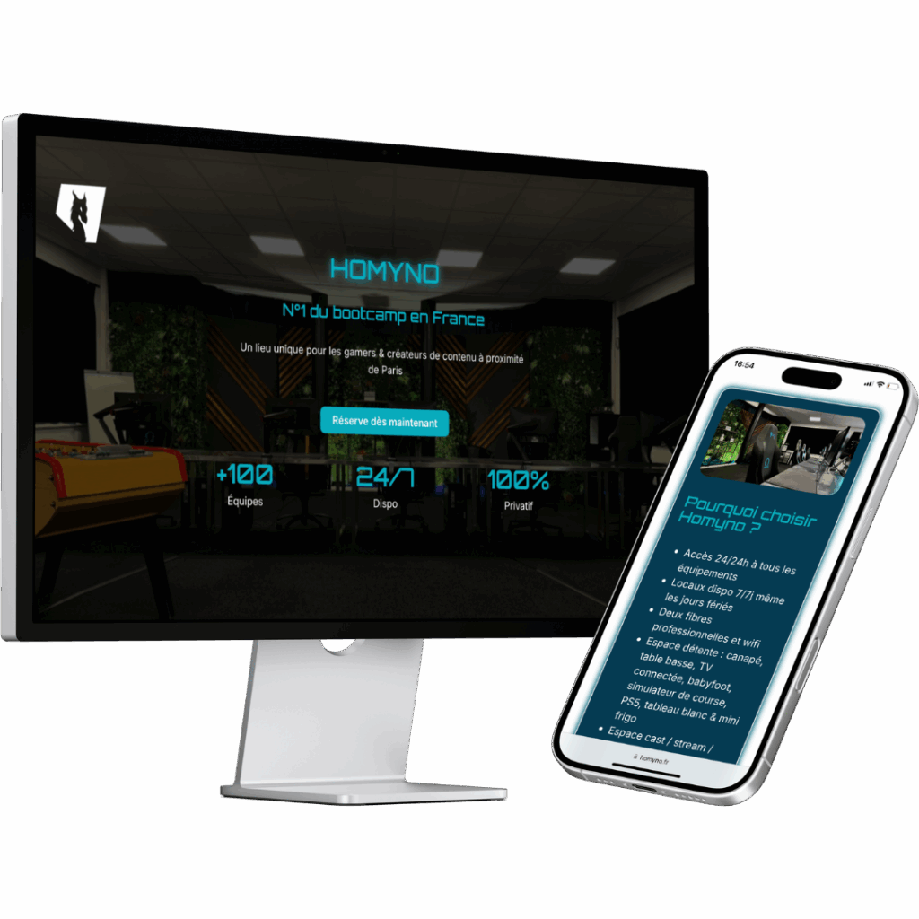 Refonte site vitrine wordpress Homyno