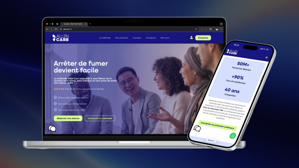 Refonte site vitrine Allen Carr