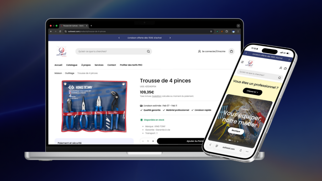 site e-commerce outillage