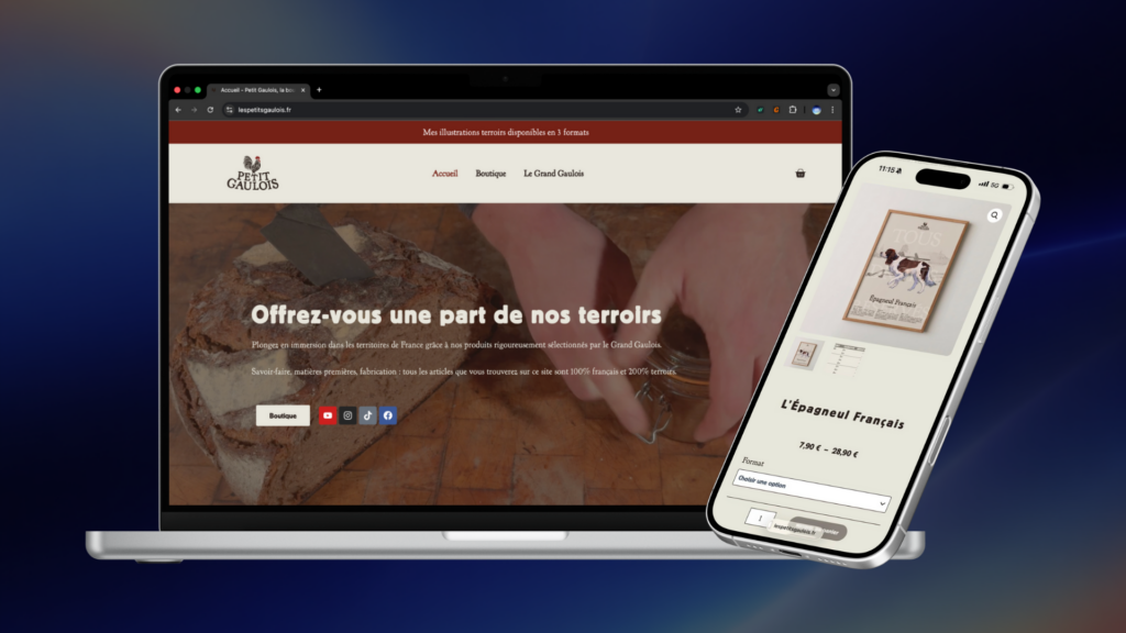 site e-commerce influenceur